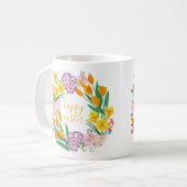 Mug Fleurs printanières tulipe florale jaune pâques de (Devant gauche)