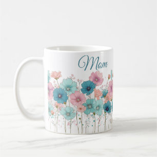 Mug Fleurs printanières vintage pour maman