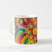 Mug Fleurs psychédéliques (Devant gauche)