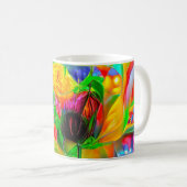 Mug Fleurs psychédéliques Abstraites (Devant droit)
