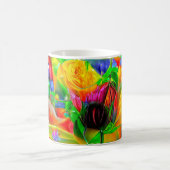 Mug Fleurs psychédéliques Abstraites (Centre)