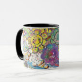 Mug Fleurs Psychédéliques Extatiques (Devant gauche)