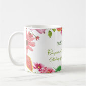 Mug Fleurs religieuses du 20e anniversaire du Mariage (Gauche)