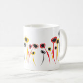 Mug Fleurs Rétro (Devant droit)