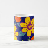 Mug Fleurs rétro colorées - Style Dopamine (Centre)