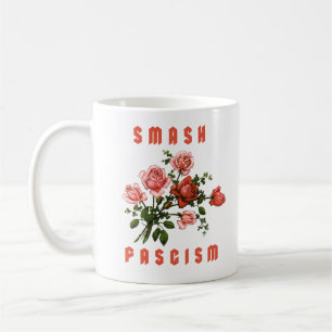 Mug Fleurs Rétro - Écraser le Fascisme