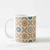 Mug Fleurs rétro or (Gauche)