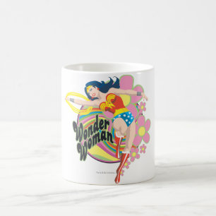 Mug Fleurs rétro Wonder Woman