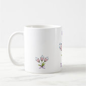 Mug Fleurs romantiques tulipes anniversaire minimalist (Gauche)