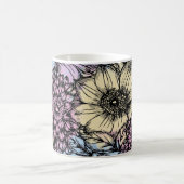 Mug Fleurs rose, bleu et jaune (Centre)