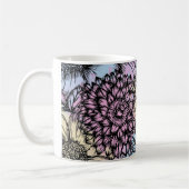 Mug Fleurs rose, bleu et jaune (Gauche)