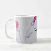 Mug Fleurs rose gris (Gauche)
