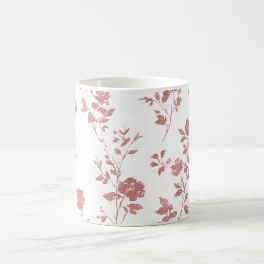 Mug Fleurs Rose Pâle (Centre)