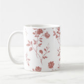 Mug Fleurs Rose Pâle (Gauche)