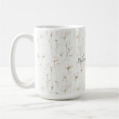 Mug Fleurs rose saumon Pretty (Gauche)