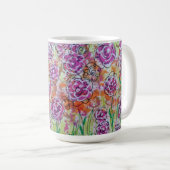 Mug Fleurs roses (Devant droit)