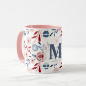 Mug Fleurs roses (Devant gauche)