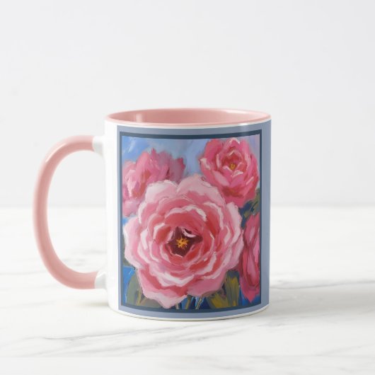 Mug Fleurs roses (Gauche)