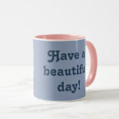 Mug Fleurs roses (Devant droit)