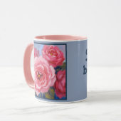 Mug Fleurs roses (Devant gauche)