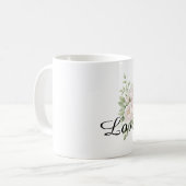Mug Fleurs Roses Chic (Devant gauche)