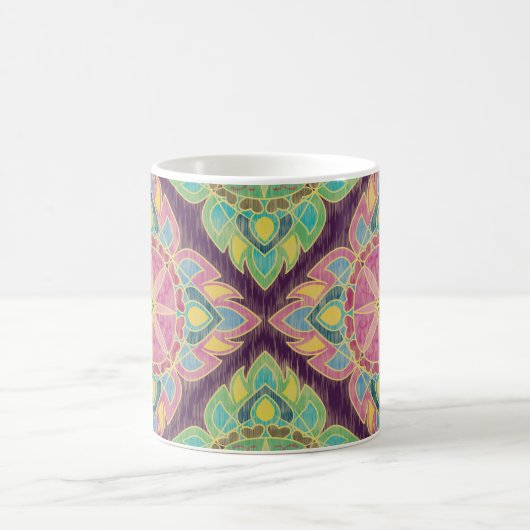 Mug Fleurs roses dans le jardin (Centre)