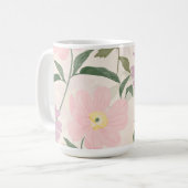 Mug Fleurs roses élégantes Aquarelle Boho Floral (Devant gauche)