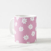 Mug Fleurs roses et blanches (Devant gauche)