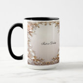 Mug Fleurs Roses et Blanches Doux (Gauche)