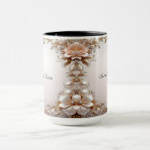 Mug Fleurs Roses et Blanches Doux (Centre)