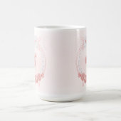 Mug fleurs roses et blanches romantiques (Centre)