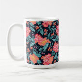 Mug Fleurs roses et coraux (Gauche)
