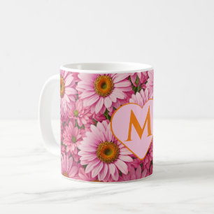 Mug Fleurs roses fleuris roses marguerites rose