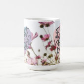 Mug Fleurs roses Meilleure Maman Joyeuse Fête des Mère (Centre)