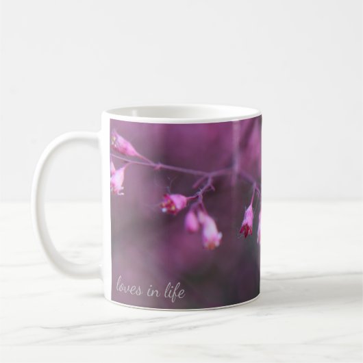 Mug Fleurs roses minuscules et délicates (Gauche)