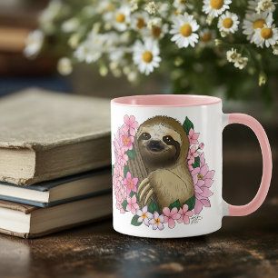 Mug Fleurs roses parentes