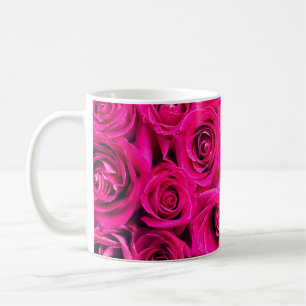 Mug Fleurs roses rose arrière - plan