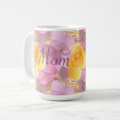 Mug Fleurs roses Rose Rose Rose Rose Rose Grosse maman (Devant gauche)