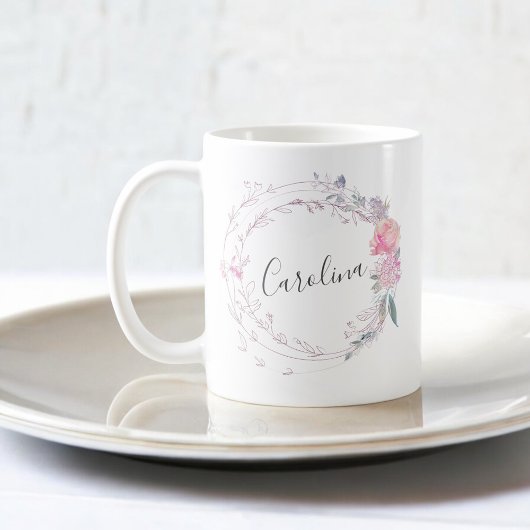 Mug Fleurs Roses Vierges