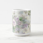 Mug Fleurs roses violettes romantiques (Centre)