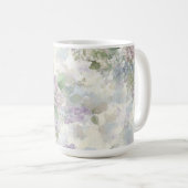 Mug Fleurs roses violettes romantiques (Devant droit)
