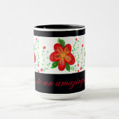 Mug Fleurs Rouge Et Jaune (Centre)