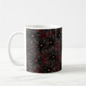 Mug Fleurs Rouge Noir (Gauche)