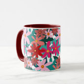 MUG FLEURS ROUGES (Devant gauche)