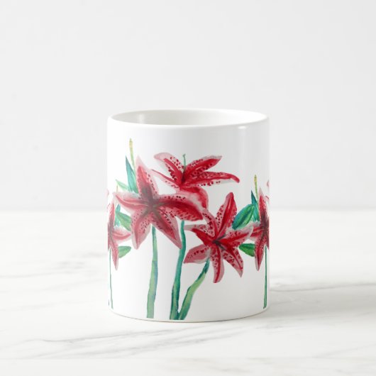 Mug Fleurs rouges (Centre)