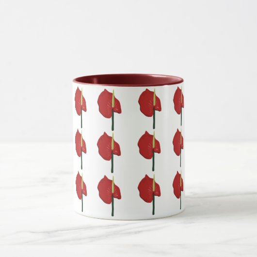 Mug fleurs rouges (Centre)