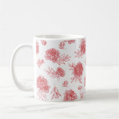 Mug Fleurs Rouges Chic (Gauche)