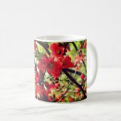 Mug Fleurs rouges de coing (Devant droit)