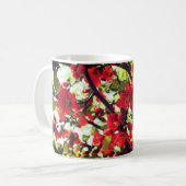 Mug Fleurs rouges de coing (Devant gauche)