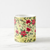 Mug Fleurs rouges de Noël Motif-11600 (Centre)